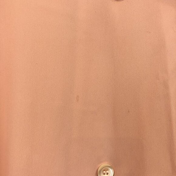 Emporio Armani Silk Blend Double Breasted Button Front Long Sleeve Blouse 40 - Picture 11 of 12